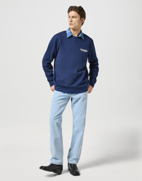 Wrangler Men's Crewneck Sweatshirt In Navy